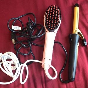 💖Brush straightener and curler bundle💖